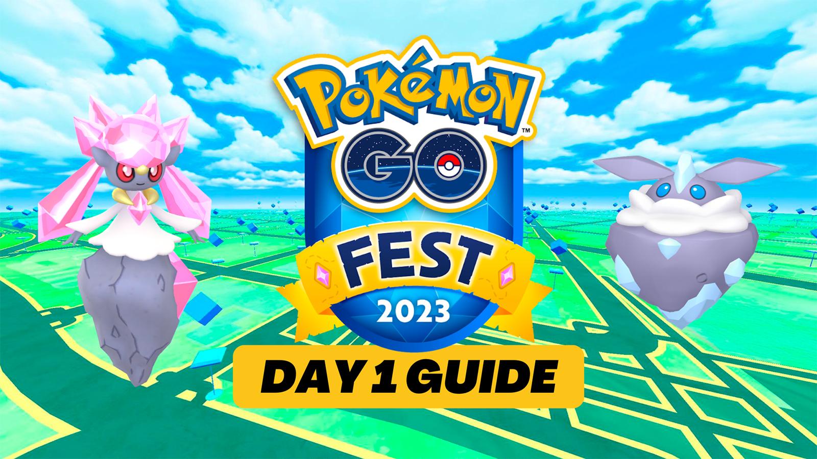 Diancie appearing in Pokemon Go Fest 2023 Global Day one